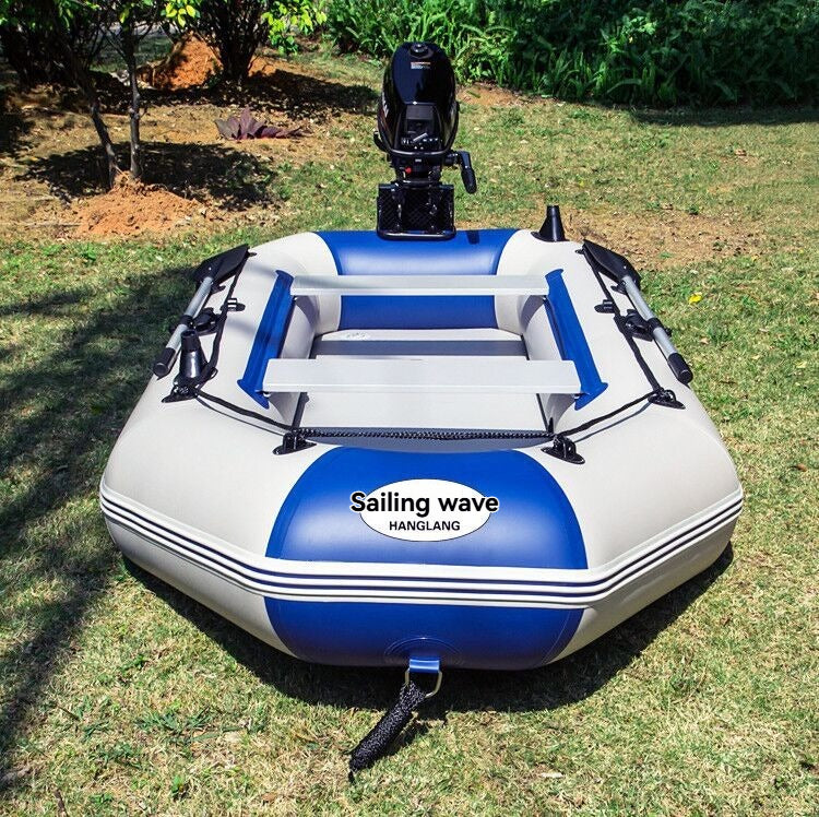 "Durable Inflatable Fishing Boat with Thickened Hard Bottom - Perfect for Outdoor Adventures"